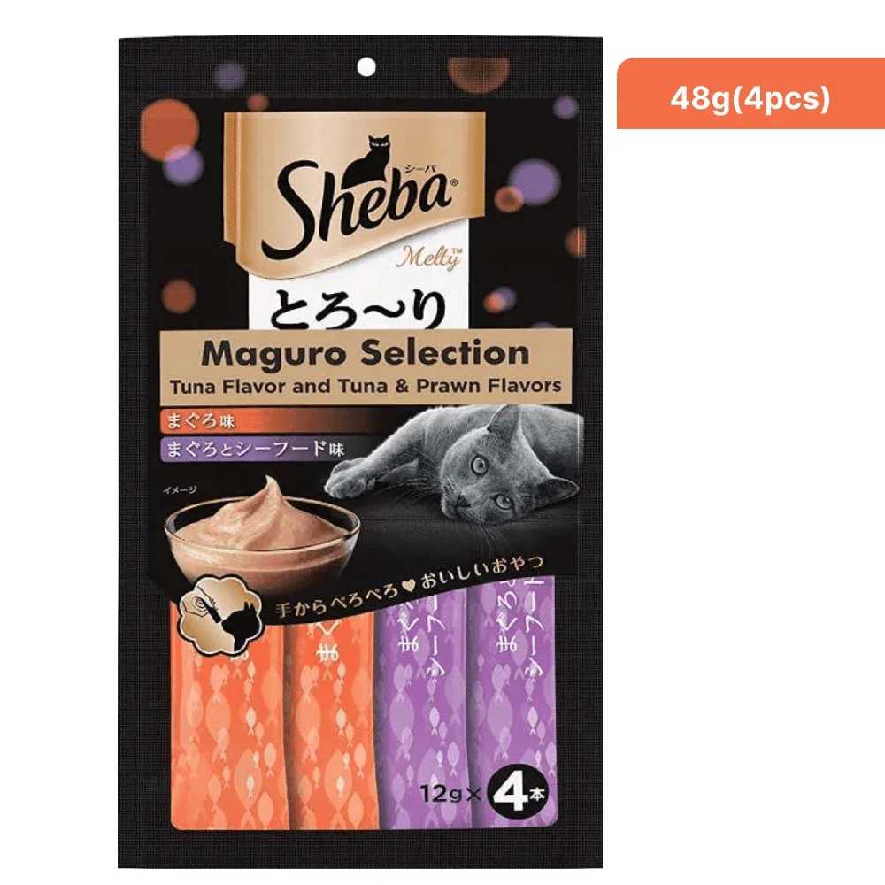 Sheba Tuna & Prawn Melty Treats with Trixie Matatabi Chew Sticks Combo for Cats - Image 2