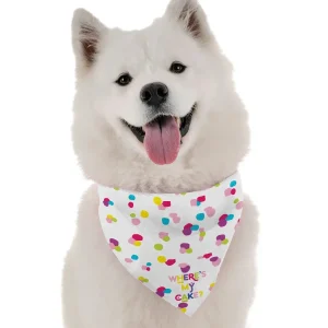 BanDoggie Where's My Cake? Girl Dog Bandana