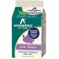 Answers Frozen Cat Food Detailed Turkey - 1 lb