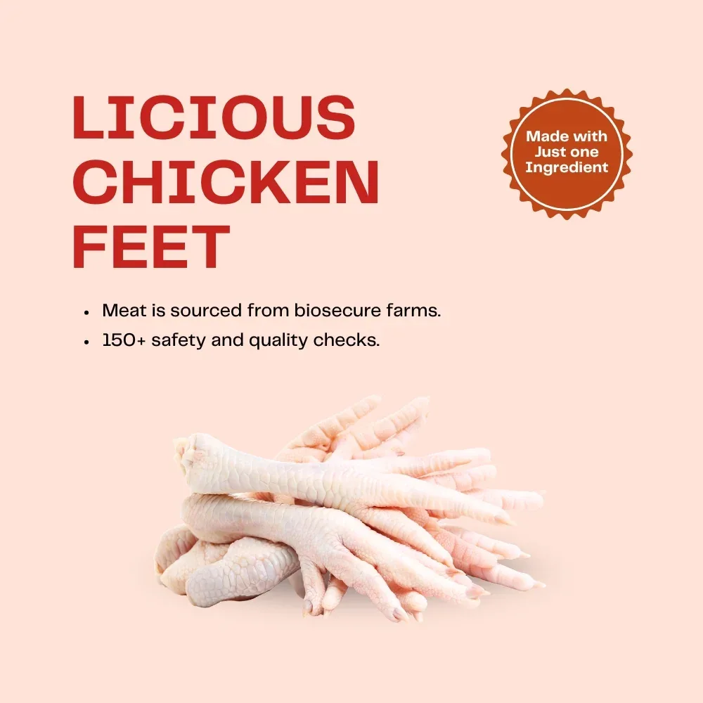 Pawfectly Made By Licious Dehydrated Chicken Feet Jerky Dog Treat - Image 2