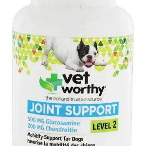 Vet Worthy Joint Support Level 2 Chewable Dog Supplements - 60 ct Capsule Bottle