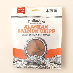 Polkadog Alaskan Salmon Chips Dog and Cat Dog Treats 4 oz