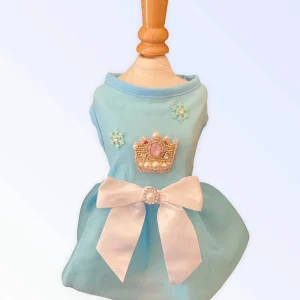 Snow Queen Dress - Rhinestone Holiday Dog Dress by Bark Fifth Avenue