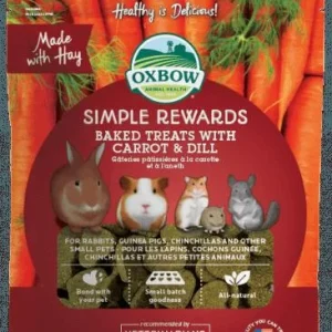 Oxbow Simple Rewards Baked Treats with Carrot & Dill - 2 oz Bag