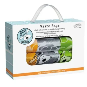 Dog is Good Icon Waste Bags, 24-Count