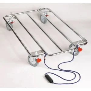 PS Kennel Kart Chrome with Wheels