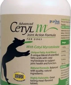 Nutri-Vet Hip and Joint Cetyl-M Joint Advanced Action Formula tablests Dog Supplements - 120 ct Bottle