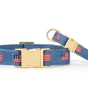 American Flag Embroidered Collar