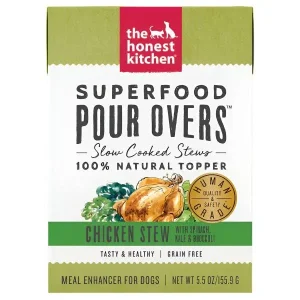 Honest Kitchen Pour Superfood Chicken Wet Dog Food - 5.5 Oz - Case of 12