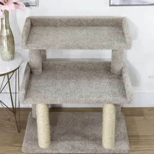 XXL Extra Wide Cat Perch for Large Cats – Solid Wood Heavy Duty Cat Stand