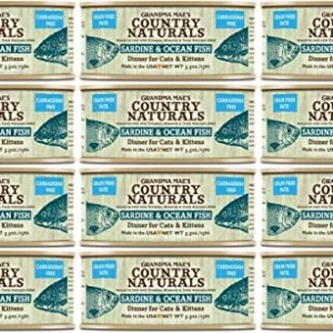 Grandma Mae's Country Naturals Cat Pate Grain-Free Sardine Ocean Fish - 5.5 Oz - Case of 24
