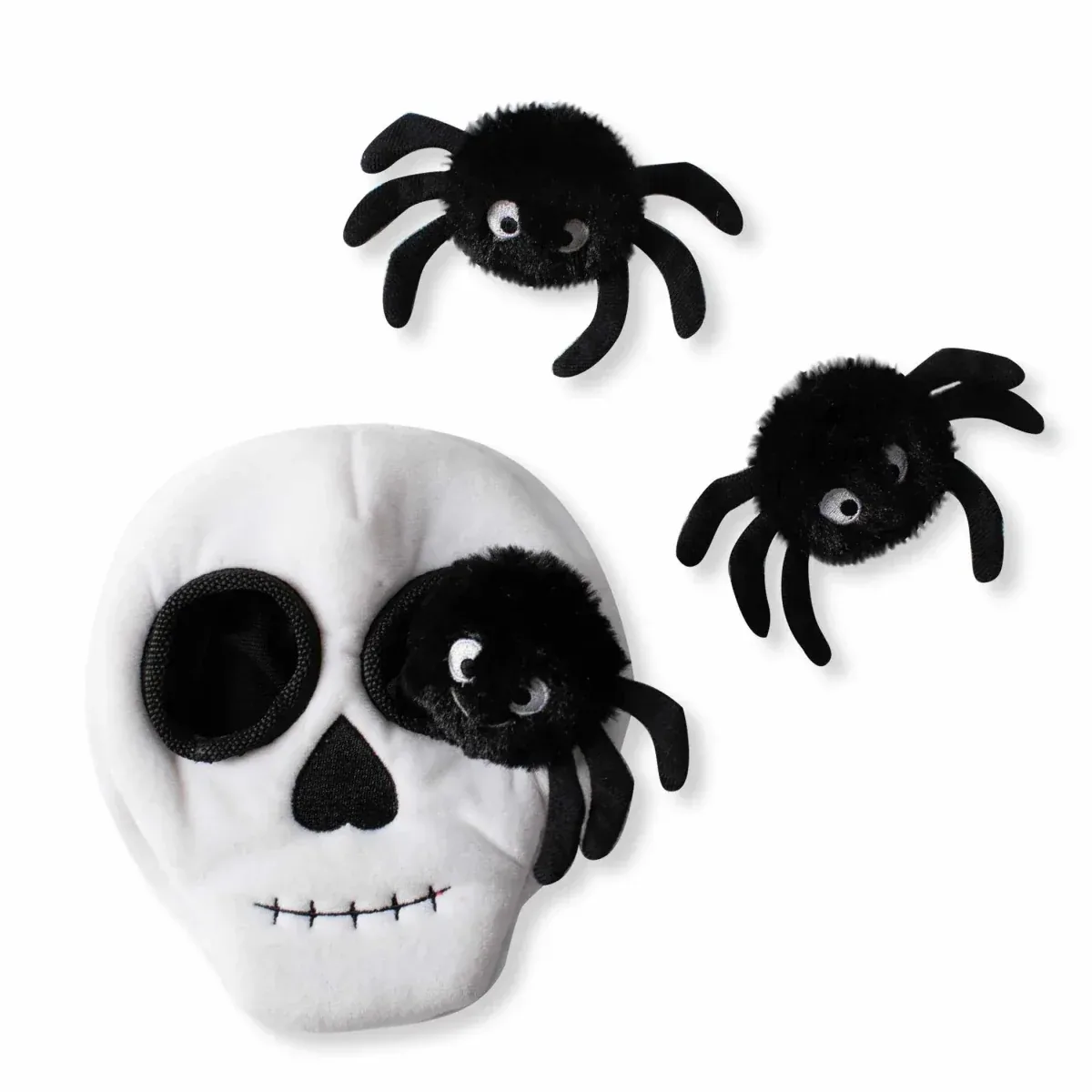 PetShop by Fringe Studio Skull With Spiders Hide & Seek Plush Dog Toy - Image 2
