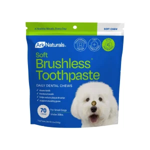 Ark Naturals Soft Brushless Toothpaste Dental Chews for Dogs