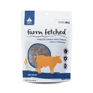 KCC Naturals Farms Beef Heart 2.4 oz Freeze-Dried Treat Bag Freeze-Dried Dog Treats - 1 Bag