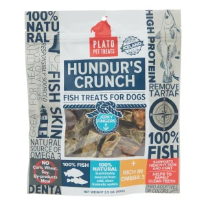 Plato Pet Treats Jerky Fingers Dog Jerky Treats - 3.5 oz /100g Bag