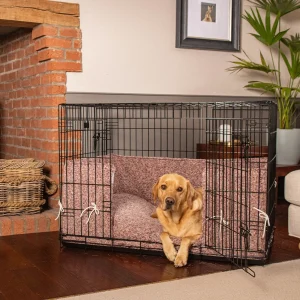 Dog Crate Bumper in Rose Quartz Minerals by Lords & Labradors