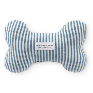 Lake Blue Stripe Dog Squeaky Toy