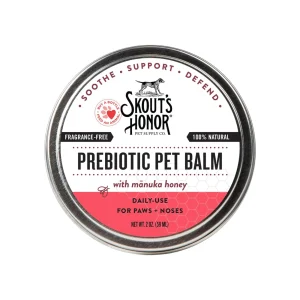 Skout's Honor Prebiotic Paw & Nose Balm with Manuka Honey for Dogs