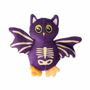 SnugArooz Baby Skel-E-Bat - Eco-Friendly Plush Dog Toy with Squeaker & Crinkle