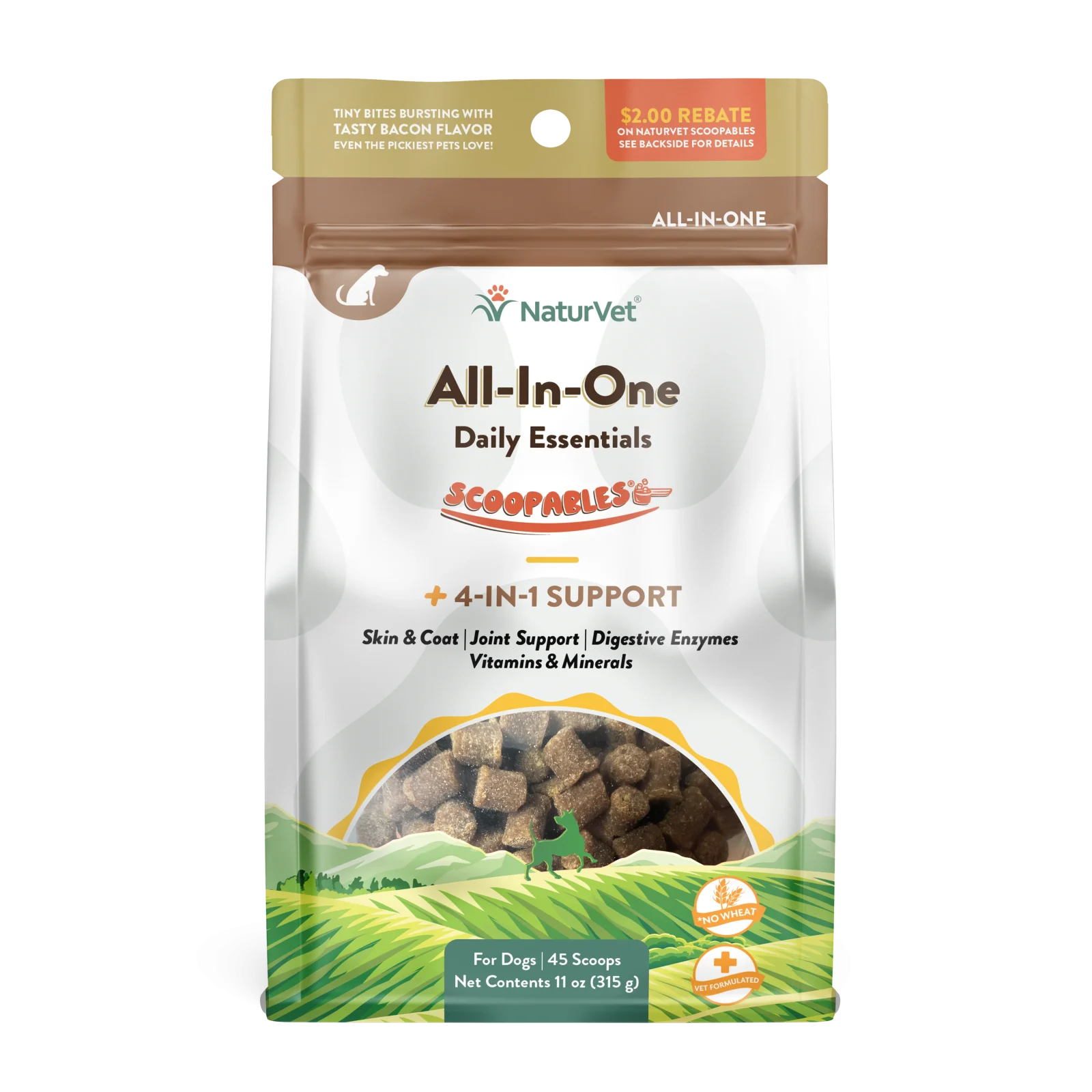 NaturVet Scoopables All-In-One Daily Essentials for Dogs 11 oz