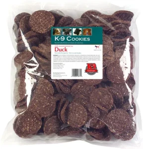 K-9 Kraving Treats Canine Cookies - Duck Baked Dog Treats - Case of 5 lb