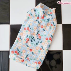 Wooflink Blooming Flowers Top - Blue