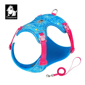 Truelove Ultra Light Harness & Leash Set for Small Dogs (Diva Blue)