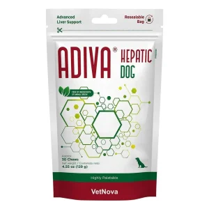 Vetnova ADIVA Hepatic for Dogs (30 Chews)