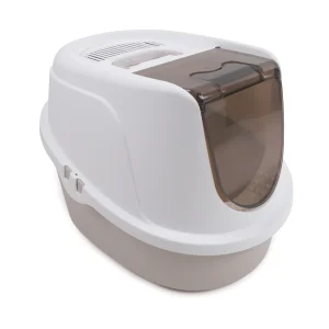 M Pets Eco Tima Desert Sand Box for Cats (Desert Sand & White)