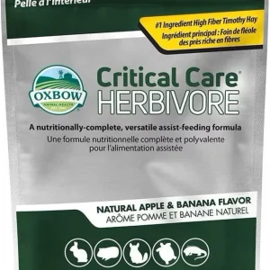 Oxbow Critical Care Herbivore Apple-Banana Flavor Small-Pet Health Supplement - 454-gm bag