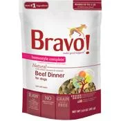 Bravo Pet Foods Freeze-Dried Dog Food Homestyle Complete Beef - 3 Oz