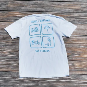 30A Florida Comfort Color Shirt - White