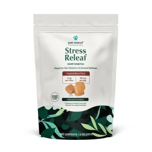 Pet Releaf Edibites Medium & Large Breed Peppered Bacon Softchew Dog Treats - 7.5 oz Bag
