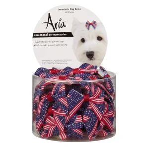 Aria Americana Pup Bow Canister 48 Pieces