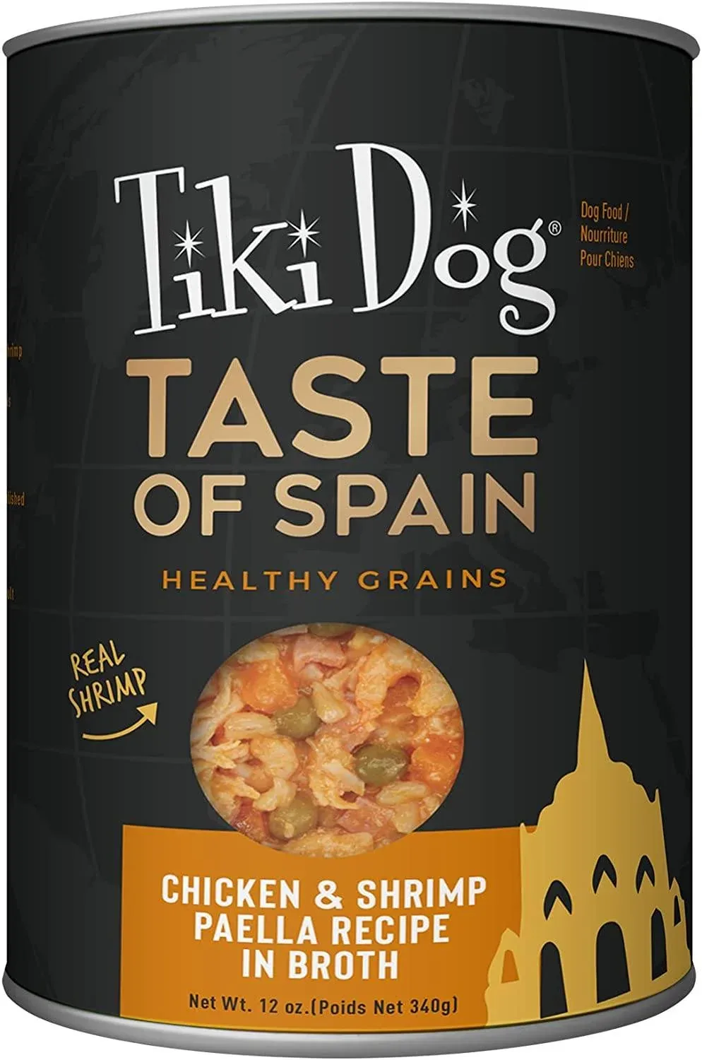 Tiki Dog Taste of the World Spanish Paella Canned Dog Food - 12 oz Can - Case of 8 - Image 2