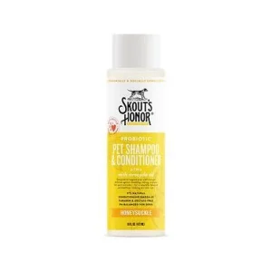Skout's Honor Cat and Dog Shampoo and Conditioner - Honeysuckle - 16 oz Bottle