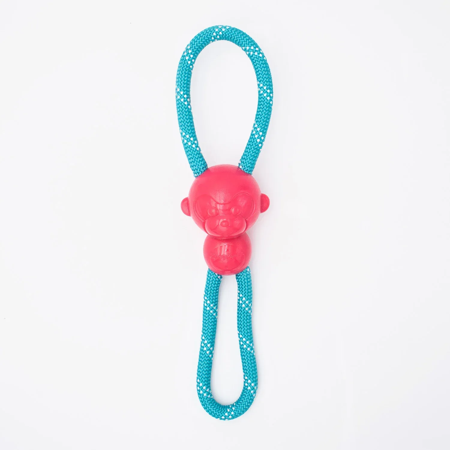 Zippy Paws ZippyTuff Monkey RopeTugz Plush Toy for Dogs (Pink)