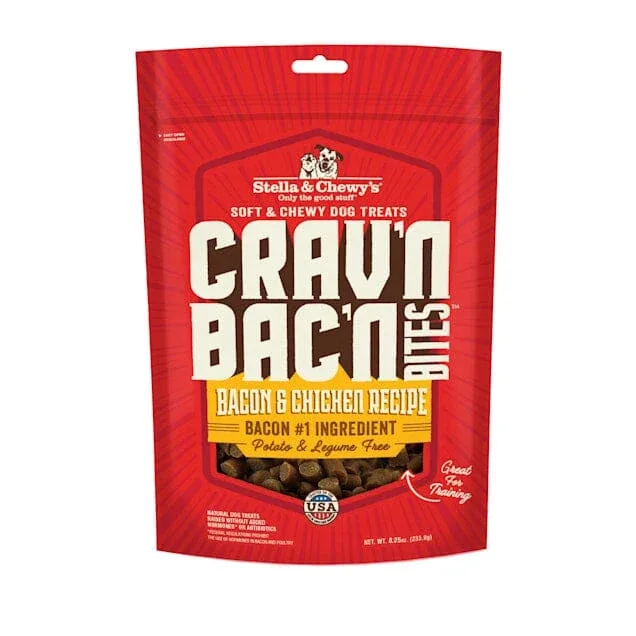Stella & Chewy's Cravin' Bacon Bites Chicken Chewy Dog Treats - 8.25 Oz