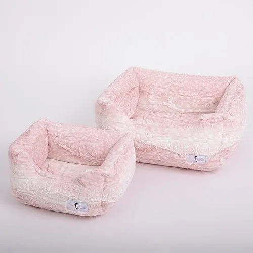 Cashmere Dog Bed in Pink Fawn - Image 2