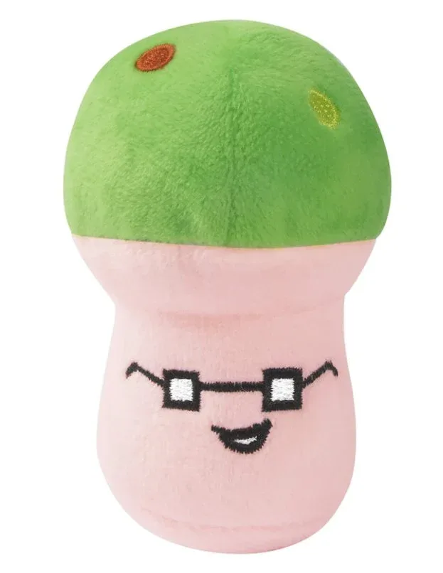 Susan Lanci Plush Mushroom Squeaky Dog Toy in 2 Colors - Image 2