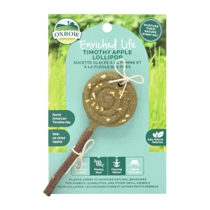 Oxbow Enriched Life Timothy Lollipop - Apple - pack of 3