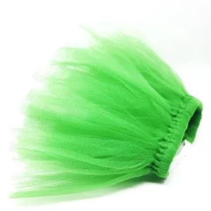 Green Christmas Dog Tutu Skirt - Holiday Tulle Pet Skirt