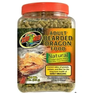 Zoo Med Laboratories Adult Bearded Dragon High-Fiber Reptile Food