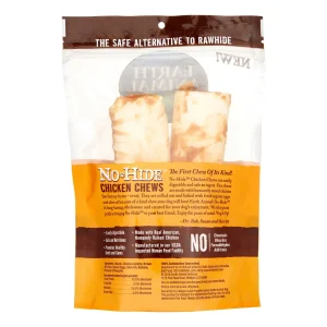 Earth Animal Dog Chews NO HIDE Chicken - 7 Inches - 2 Pack
