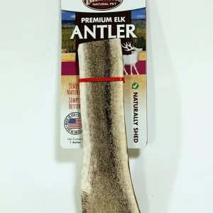 Tasman's Natural Pet Elk Antler Jumbo Dog Natural Chews - Single Split