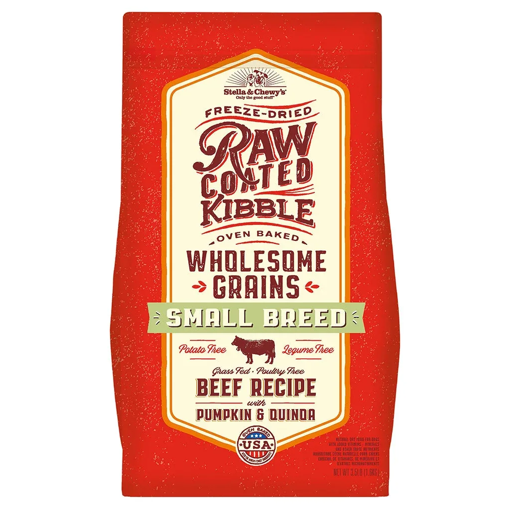 Stella & Chewy's Raw Coated Small Breed Wholesome Beef Dry Dog Food - 3.5 lbs