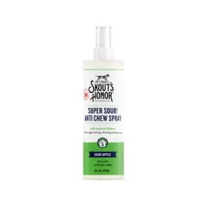 Skout's Honor Cat and Dog Super Sour Anti Chew Spray Training Repellent - 16 oz Bottle