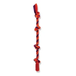 Mammoth Pet Products 4-Knotted Cotton Rope and Tug Dog Toy - Multi-Color