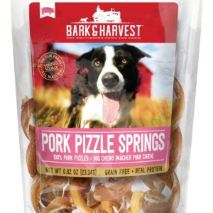 Bark + Harvest by Superior Farms Pork Pizzle Springs Dog Natural Chews - 5 ct Bag