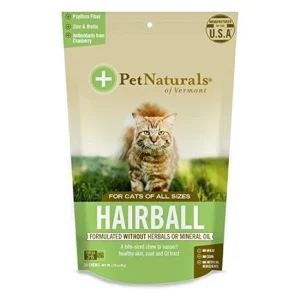 Pet Naturals of Vermont Hairball Relief Cat Supplements - 30 ct Pouch